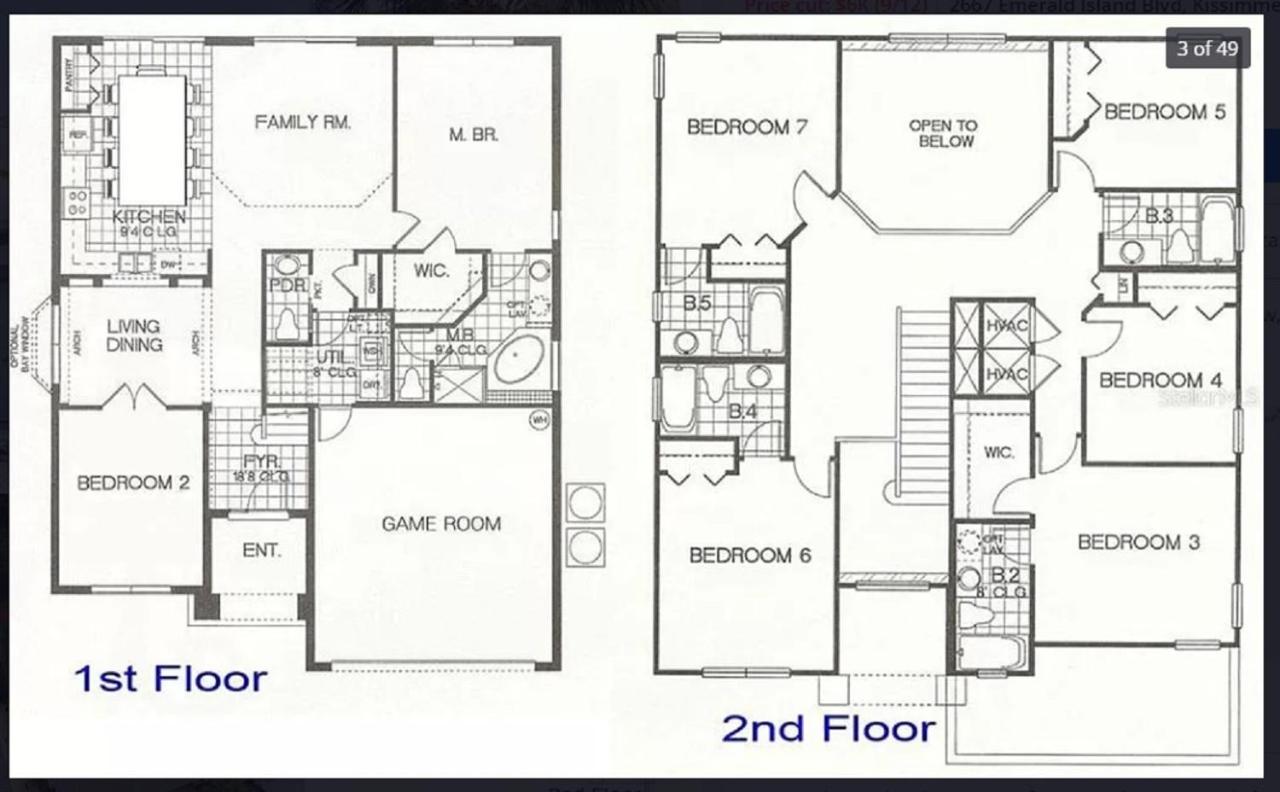 7 Bedroom, 6 Bath And Pool Near Disney In Emerald Island 4 King Master Suites Kissimmee Ngoại thất bức ảnh